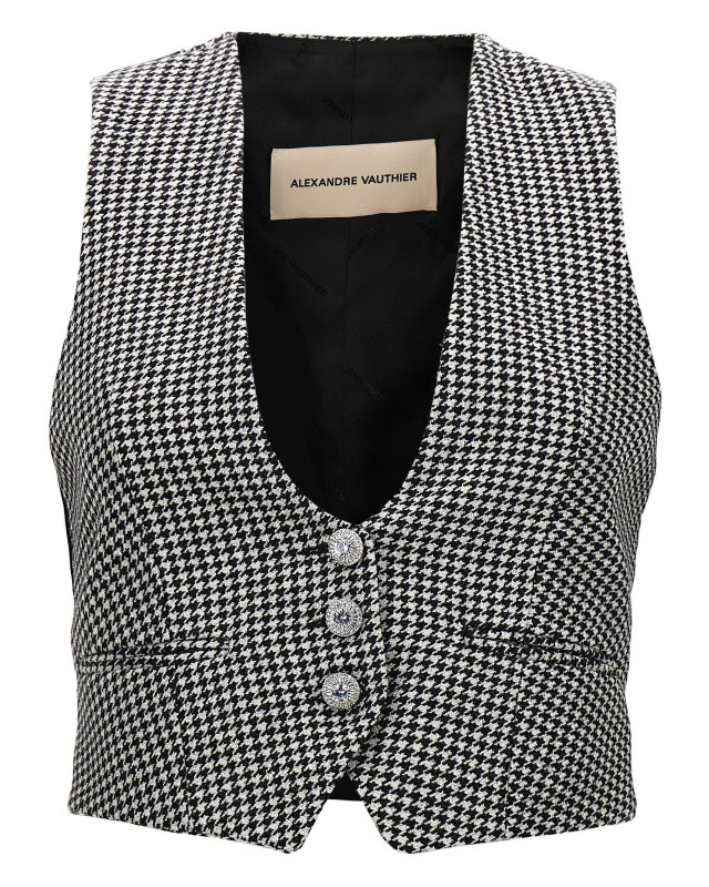 [Alexandre Vauthier] Vest FW23 234JA1151BLACKWHITE
