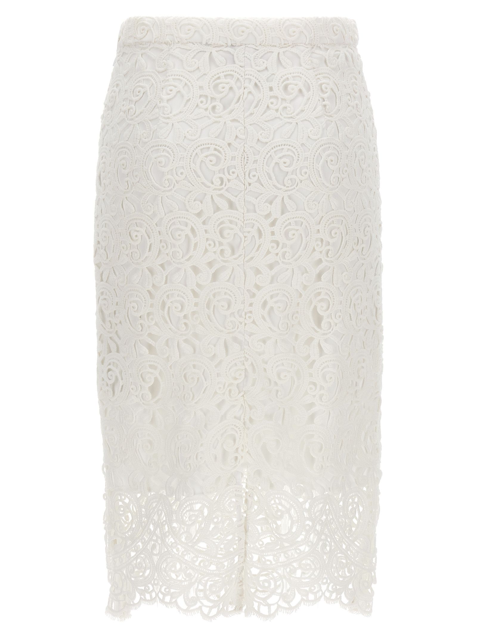 [Burberry] Midi skirt SS23 8067787OPTICWHITE