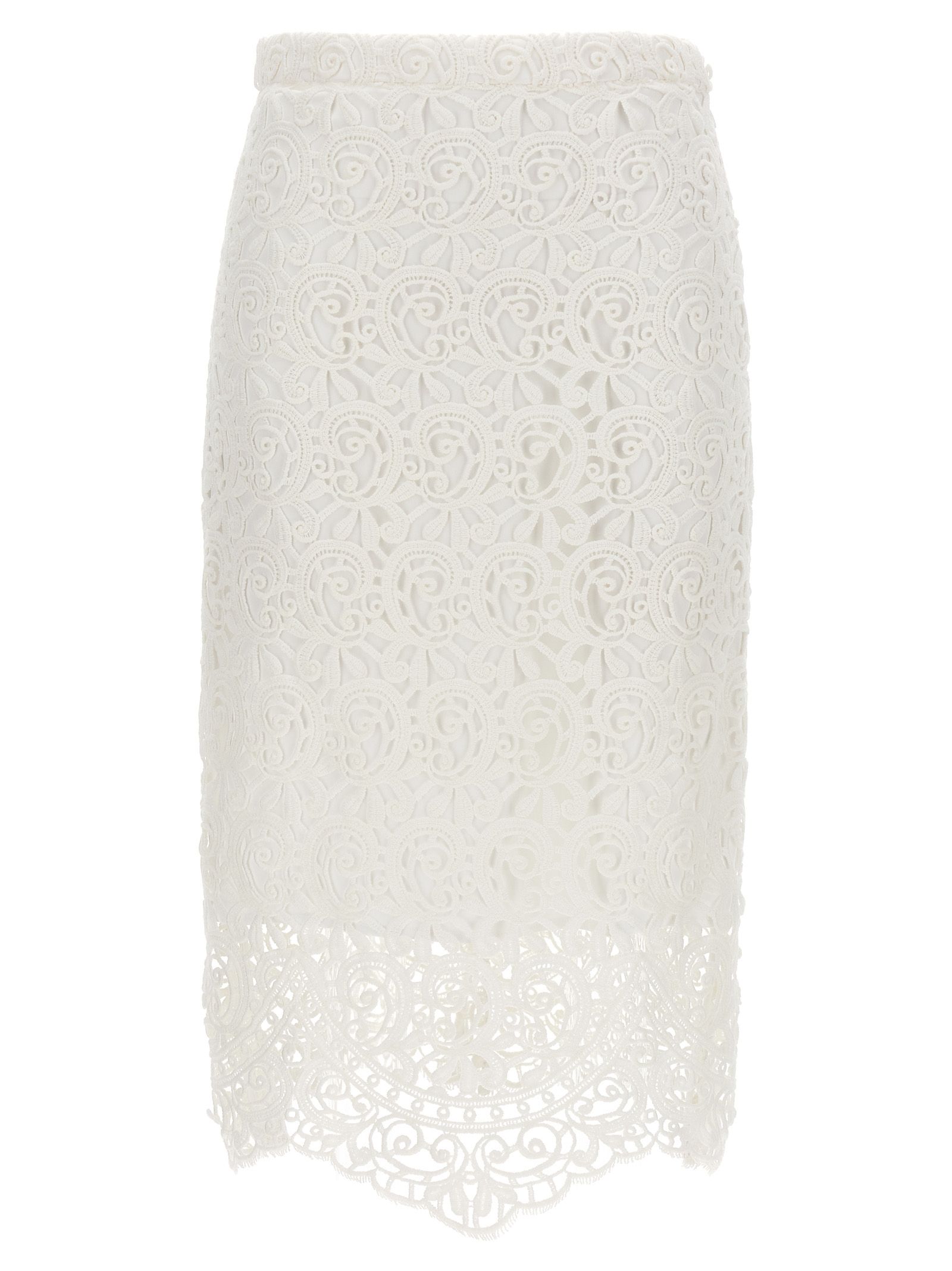 [Burberry] Midi skirt SS23 8067787OPTICWHITE