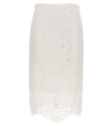 [Burberry] Midi skirt SS23 8067787OPTICWHITE