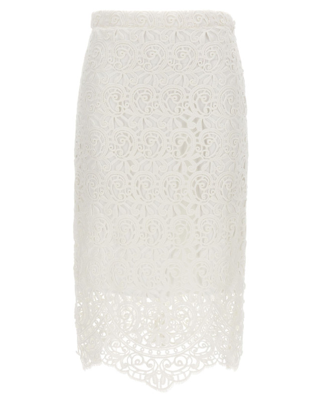 [Burberry] Midi skirt SS23 8067787OPTICWHITE