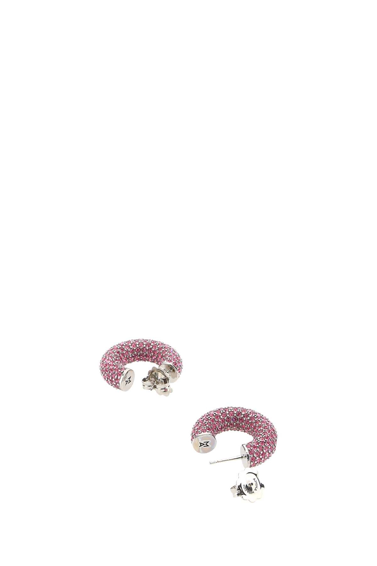 [Amina Muaddi] Earring FW22 CAMERONHOOPMINI ROSE