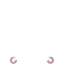 [Amina Muaddi] Earring FW22 CAMERONHOOPMINI ROSE