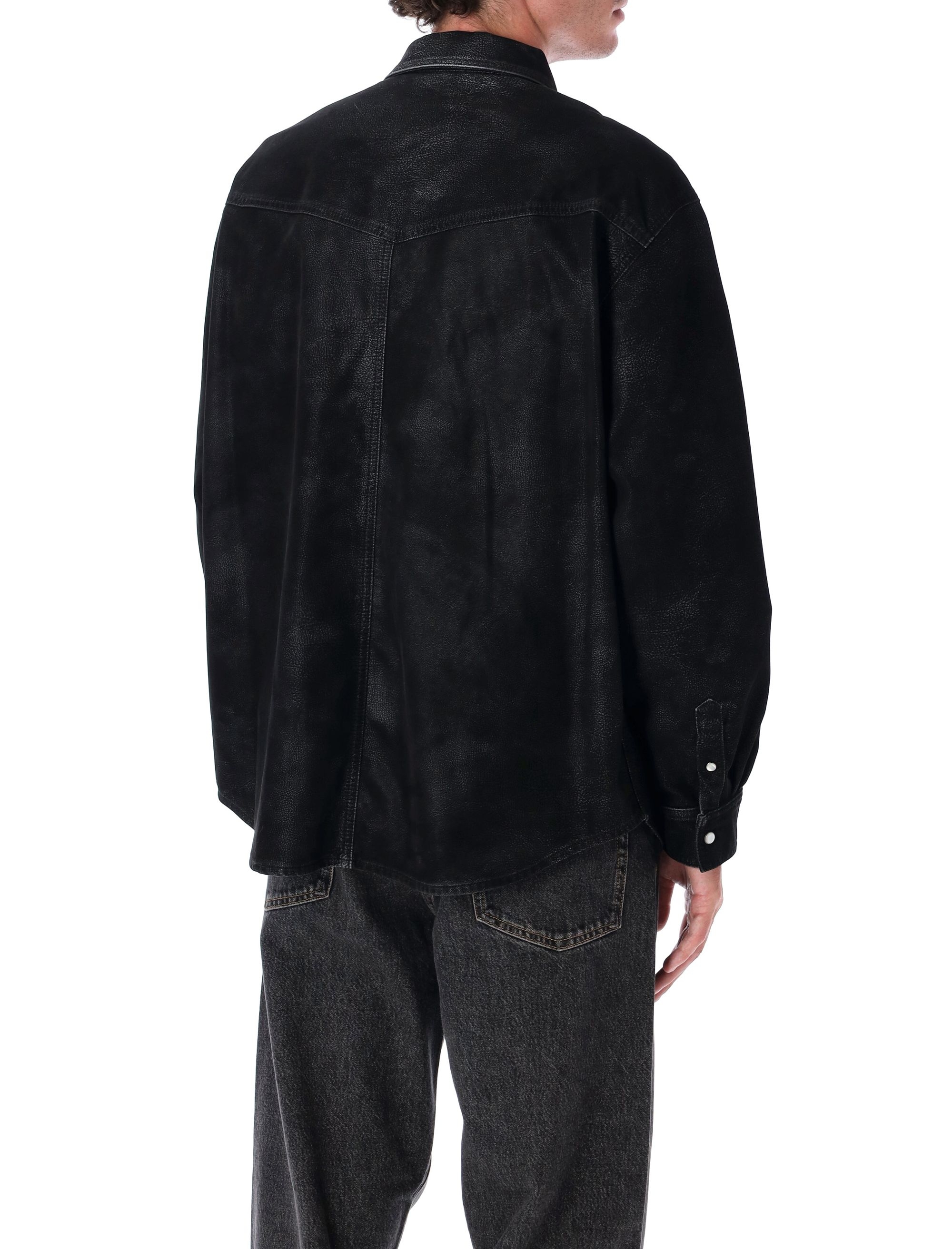 [MARANT] Shirts Long Sleeve FW25 CH0252HAC3B01H01BK