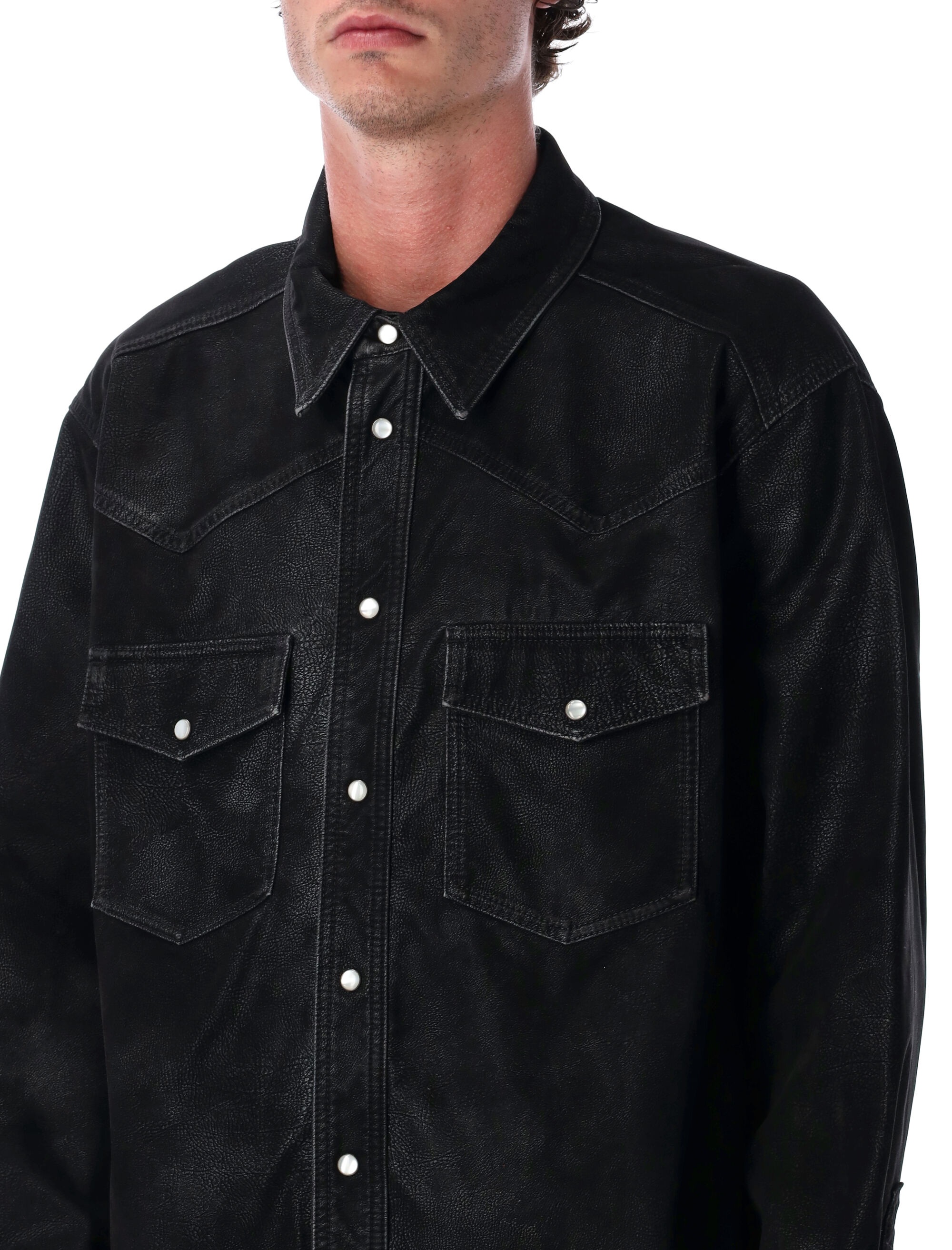 [MARANT] Shirts Long Sleeve FW25 CH0252HAC3B01H01BK
