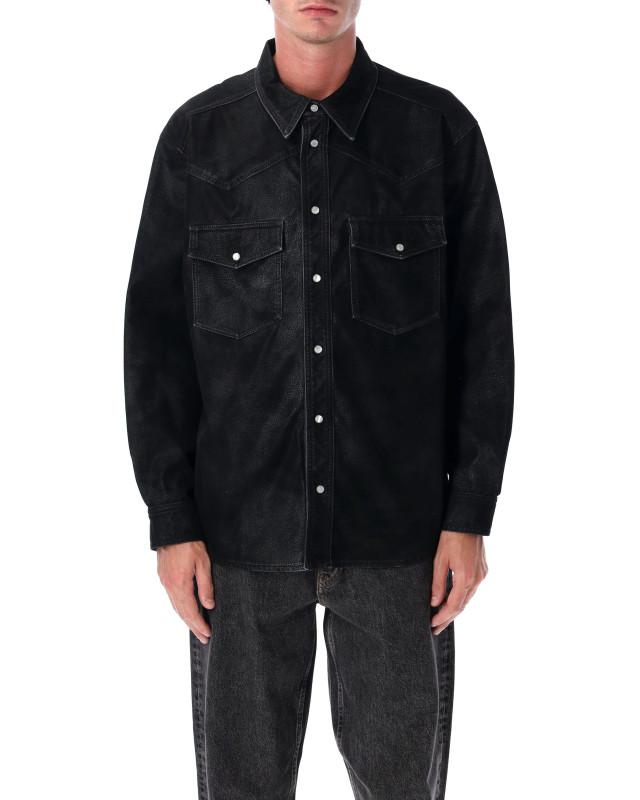 [MARANT] Shirts Long Sleeve FW25 CH0252HAC3B01H01BK