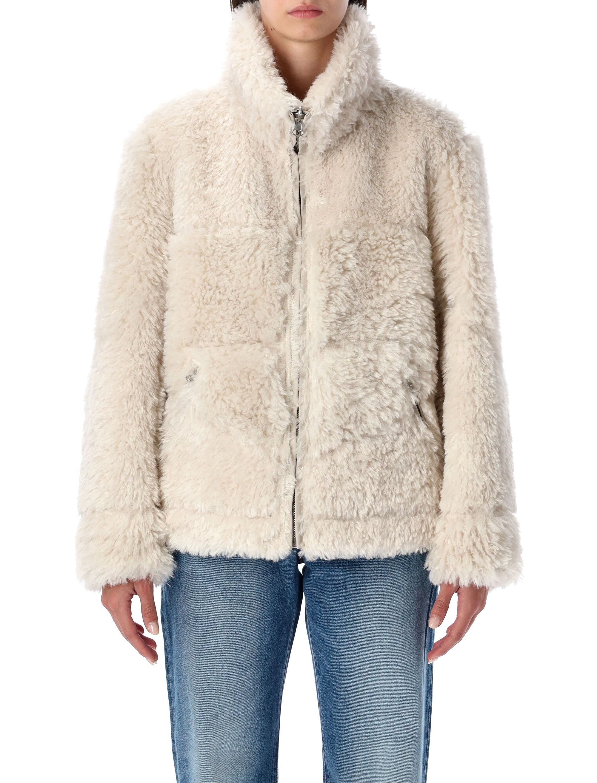 [Urbancode] Fur Jacket FW25 BJ20023CHALKY