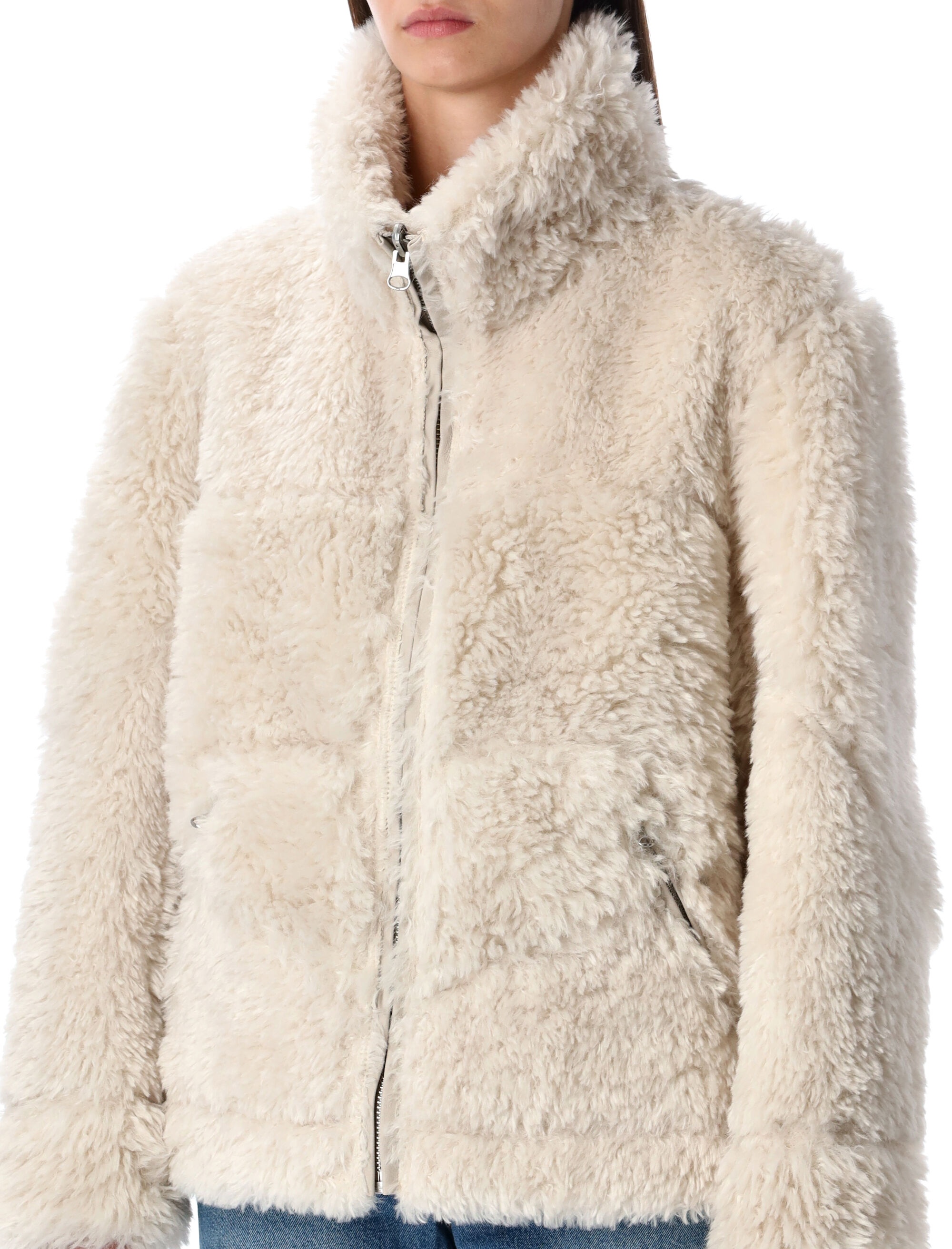 [Urbancode] Fur Jacket FW25 BJ20023CHALKY