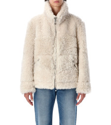 [Urbancode] Fur Jacket FW25 BJ20023CHALKY