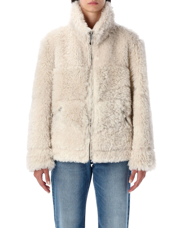 [Urbancode] Fur Jacket FW25 BJ20023CHALKY