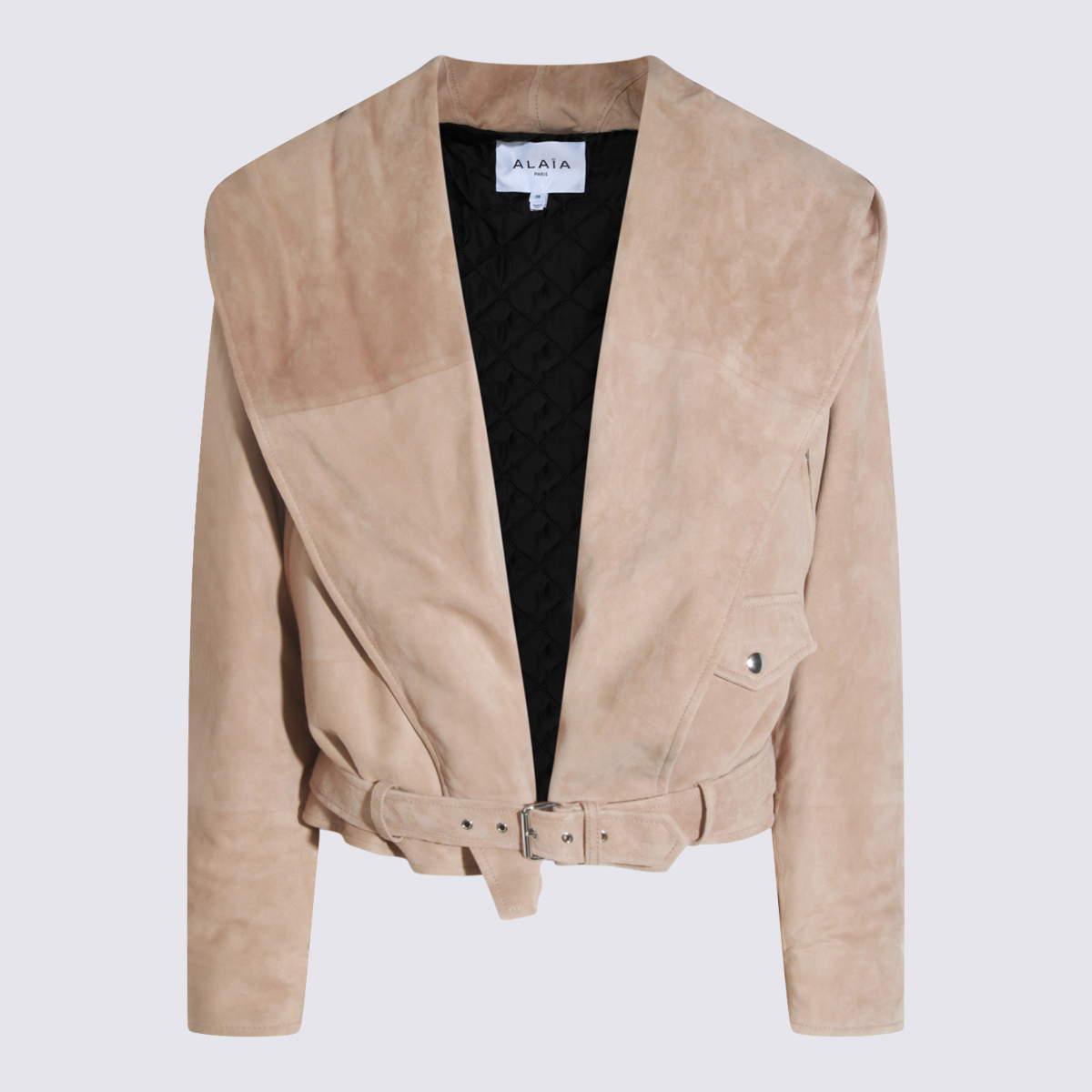 [Alaia] Leather Jacket FW25 AA9V0428L017B120