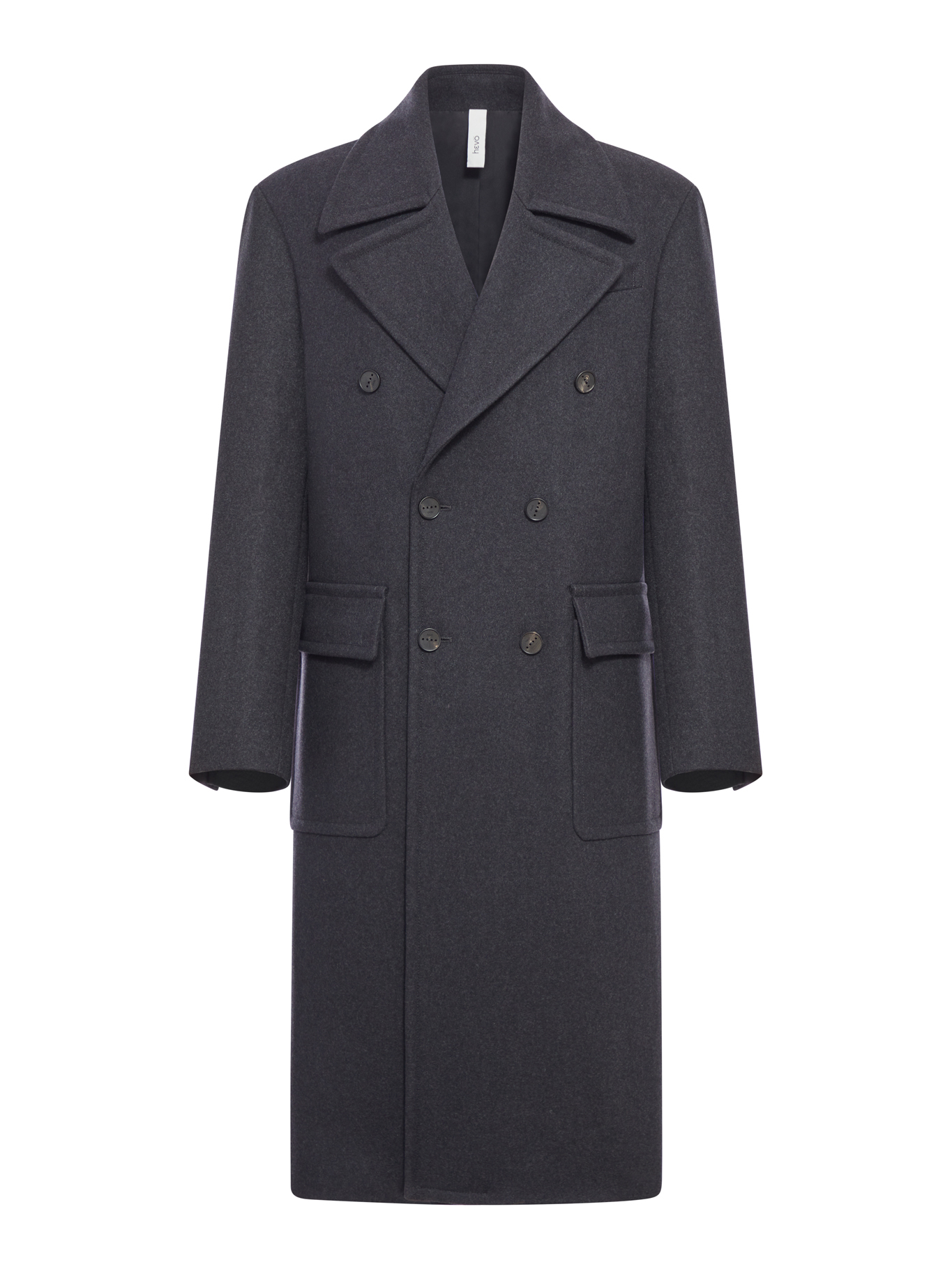 [HEVO] Coat FW26 LECCEHERRINGBONEGREY