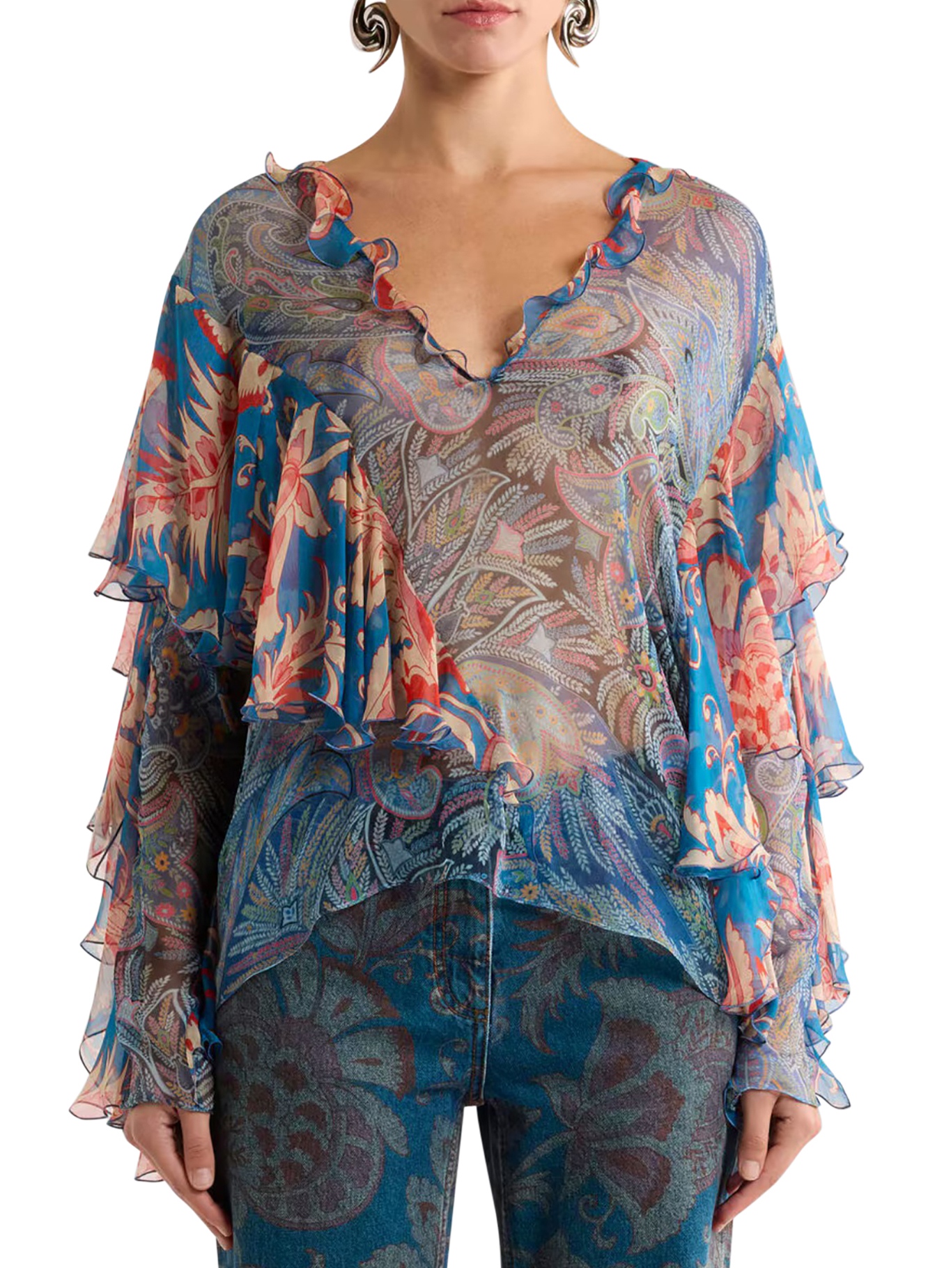[Etro] Blouse SS26 WRJA017799SA1Q7X0887 MULTI