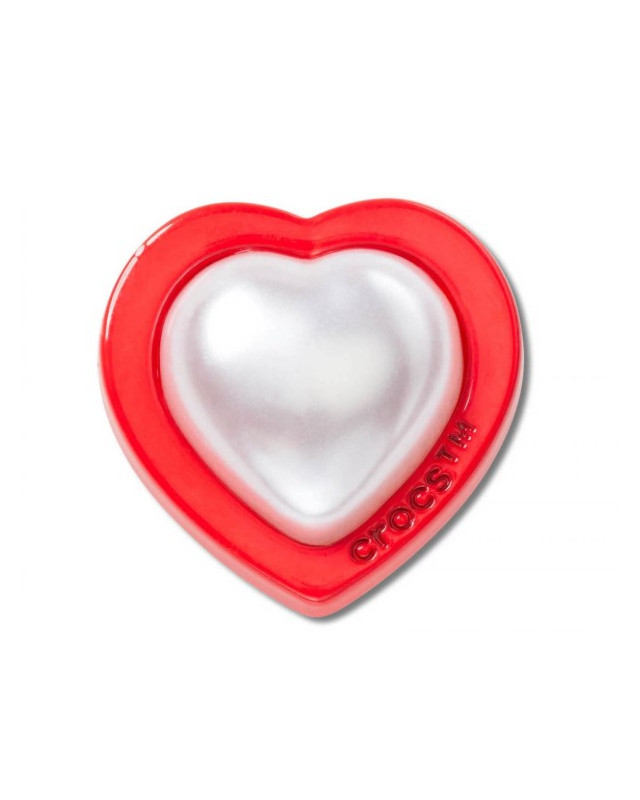 [Crocs] Fashion Accessory SS25 CR.4780RED AND PEARL HEART