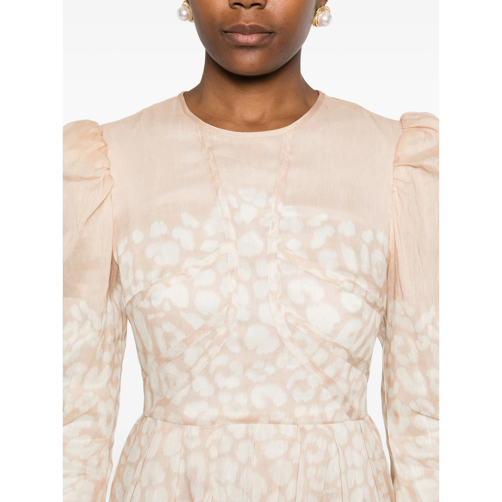 [Malina] Long sleeve dress FW25 12247778 LEONI BEIGE