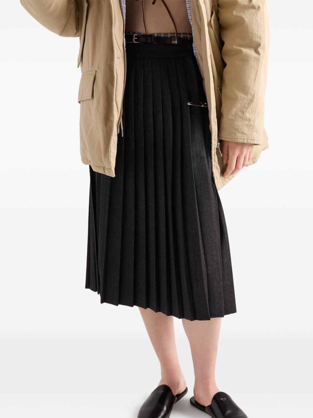 [Prada] Midi skirt FW25 P118Z11GZF0308