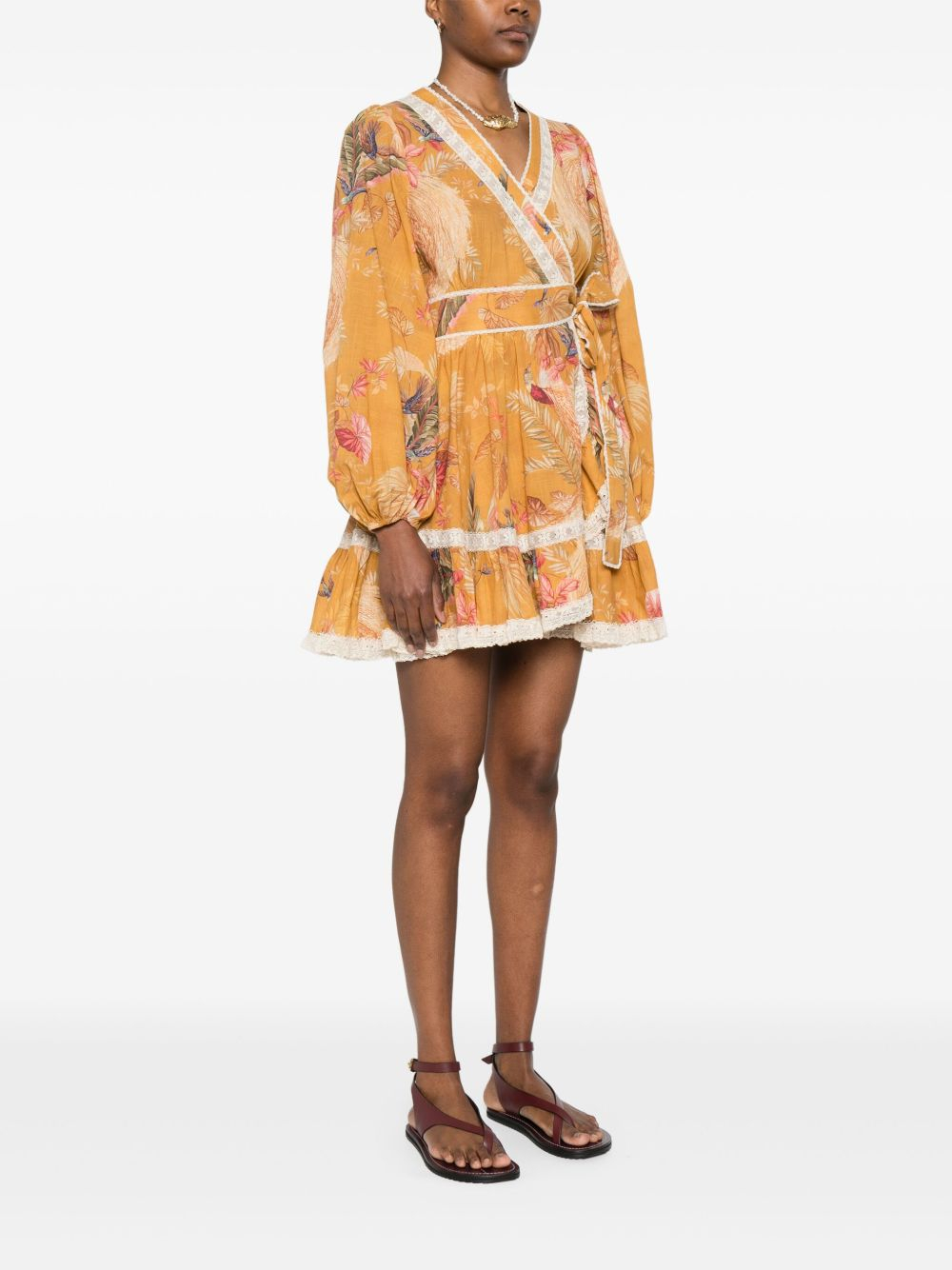[Zimmermann] Long sleeve dress FW25 3245DSS253MTDPFL