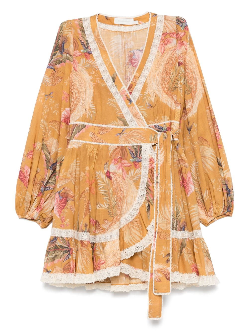 [Zimmermann] Long sleeve dress FW25 3245DSS253MTDPFL