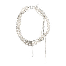 [JUSTINE CLENQUET] Necklace SS26 NICOLECHOKERPALLADIUM