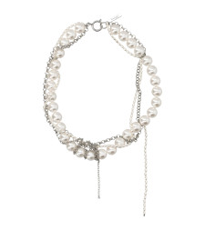 [JUSTINE CLENQUET] Necklace SS26 NICOLECHOKERPALLADIUM