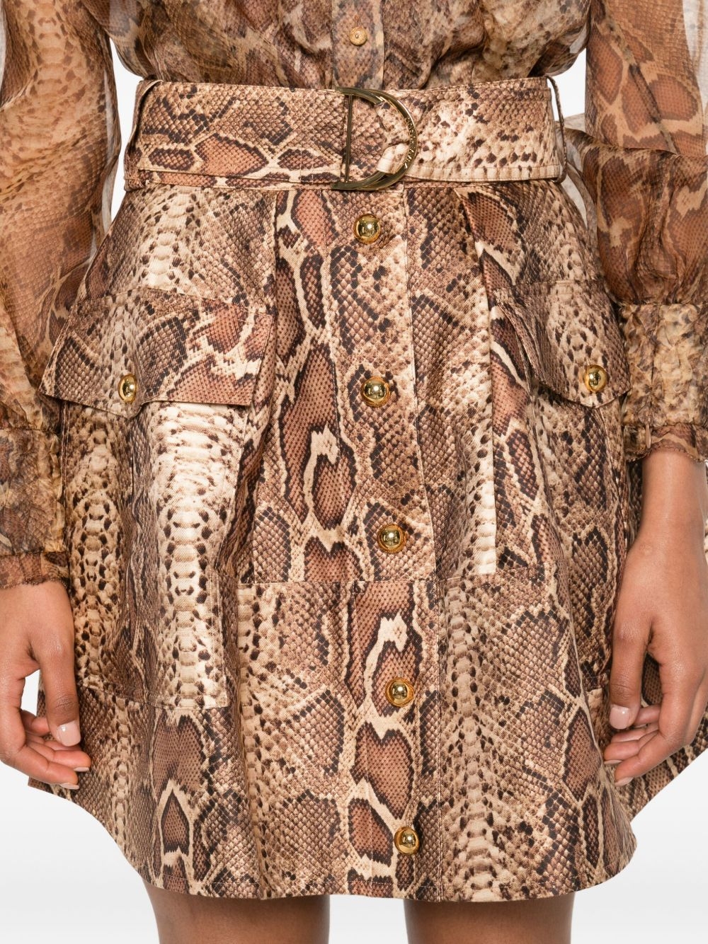 [Zimmermann] Mini skirt FW25 5242SF251TSNK