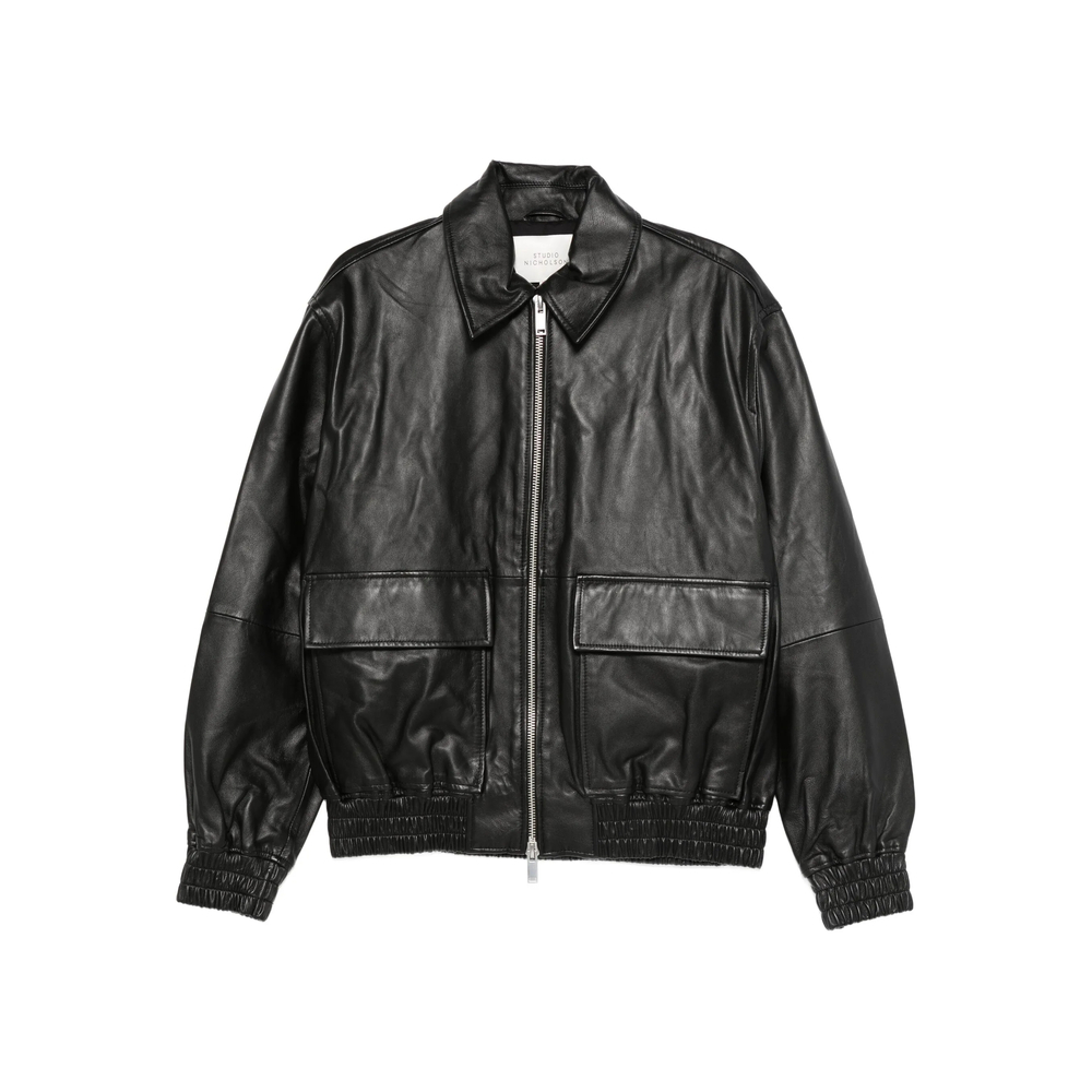 [Studio Nicholson] Leather Jacket SS26 SNM-1115 PISTON BLACK