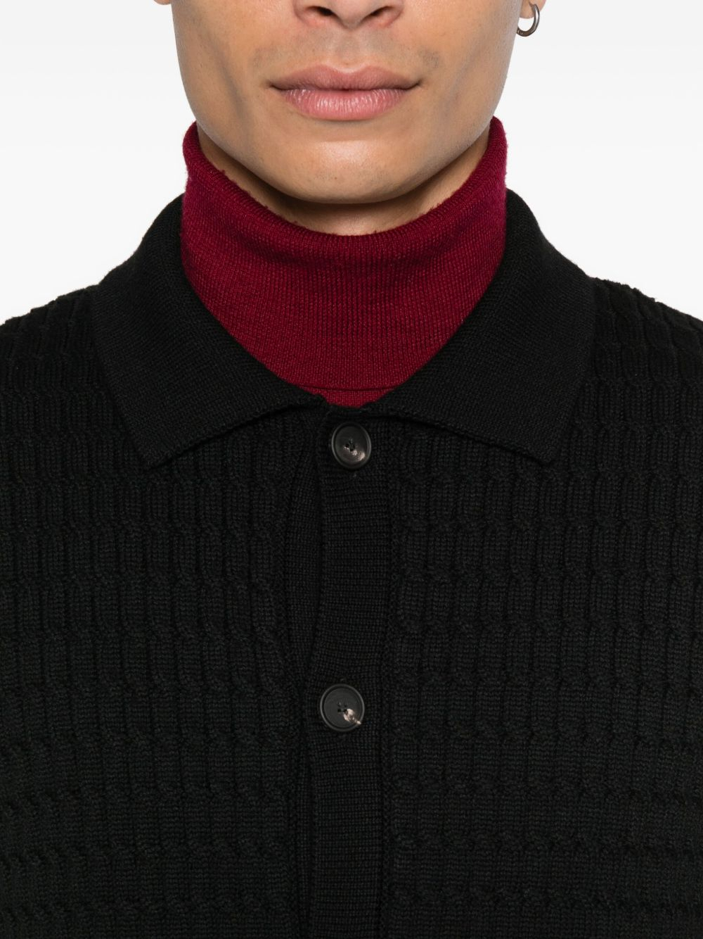 [Tagliatore 0205] Cardigan FW25 ANSONPWI2501NERO