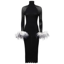 [VERGUENZA] Long sleeve dress FW22 2055B/W