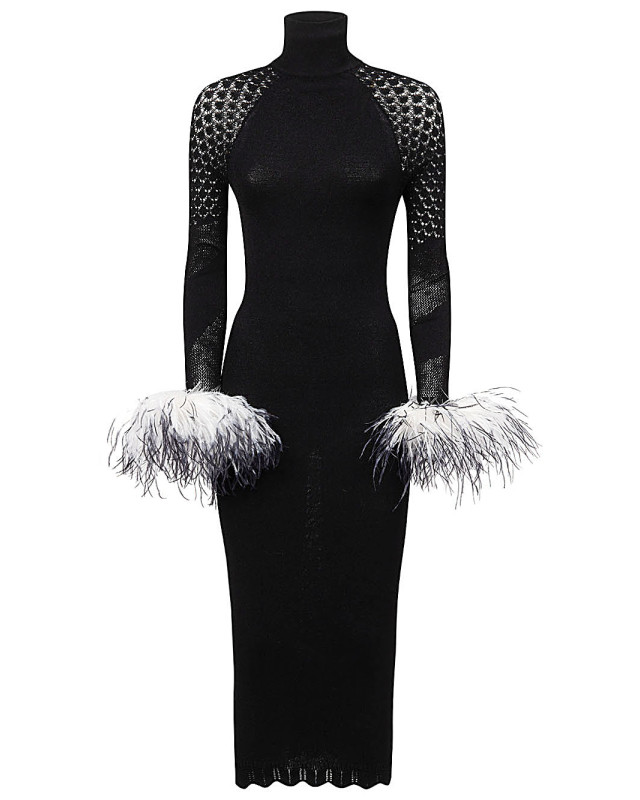 [VERGUENZA] Long sleeve dress FW22 2055B/W