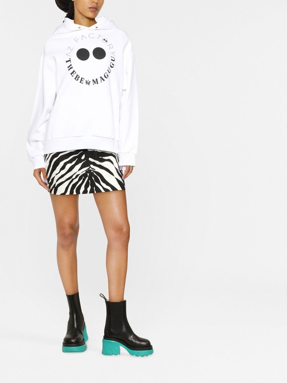 [AZ FACTORY BY THEBE MAGUGU] Hoodie FW22 SWE024JE4WHI1