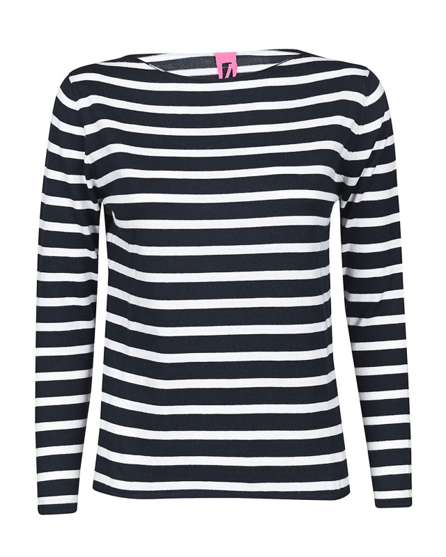 [ALESSANDRO ASTE] Knitwear SS22 16CW11MENTONECHALK/NAVY