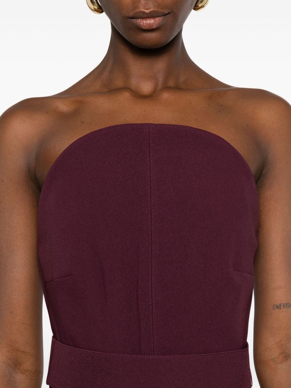 [Solace London] Sleeveless dress FW25 OS45015RAISIN