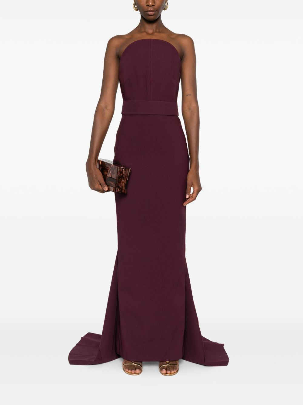 [Solace London] Sleeveless dress FW25 OS45015RAISIN