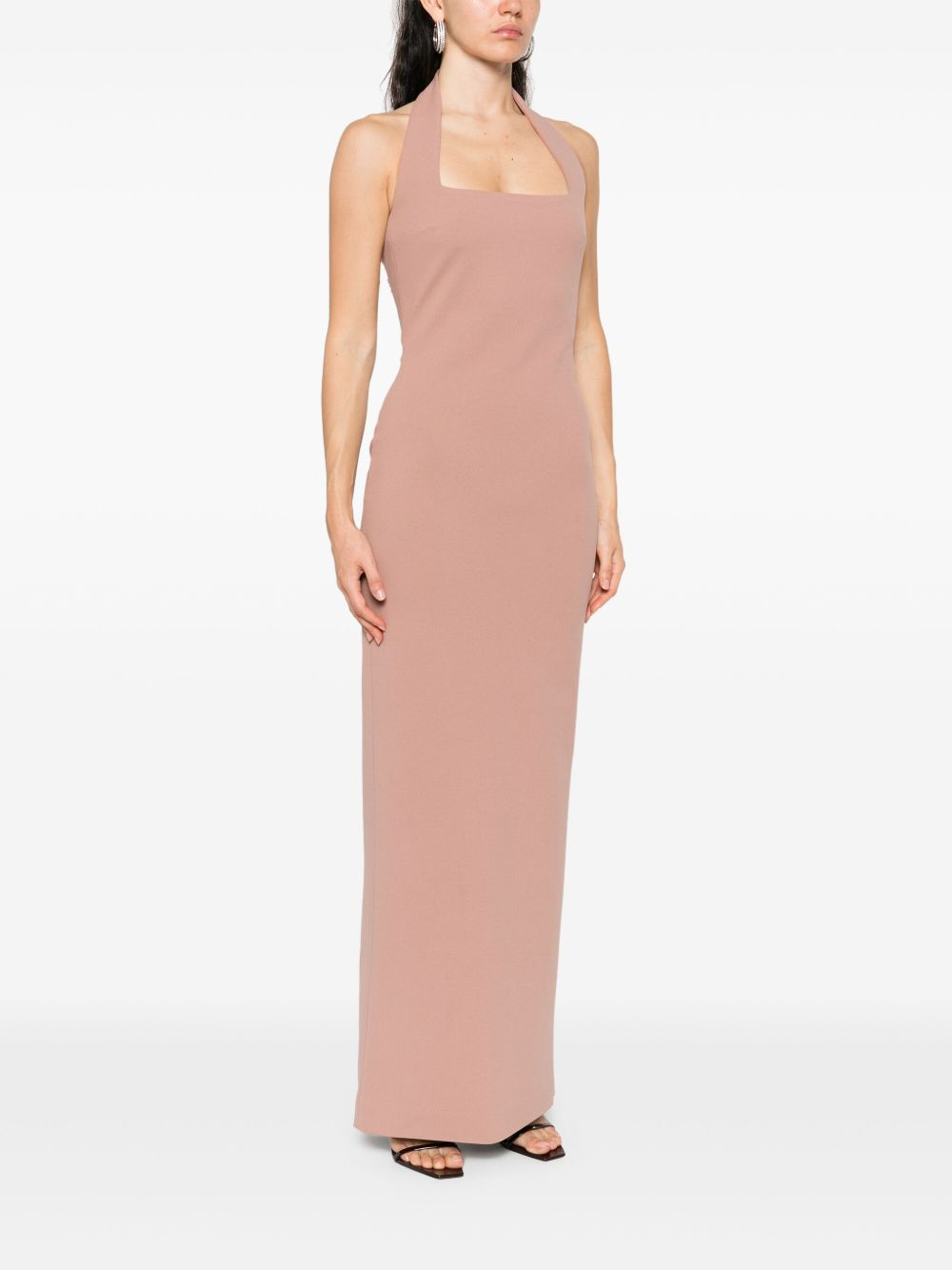 [Solace London] Sleeveless dress FW25 OS44047COCOA