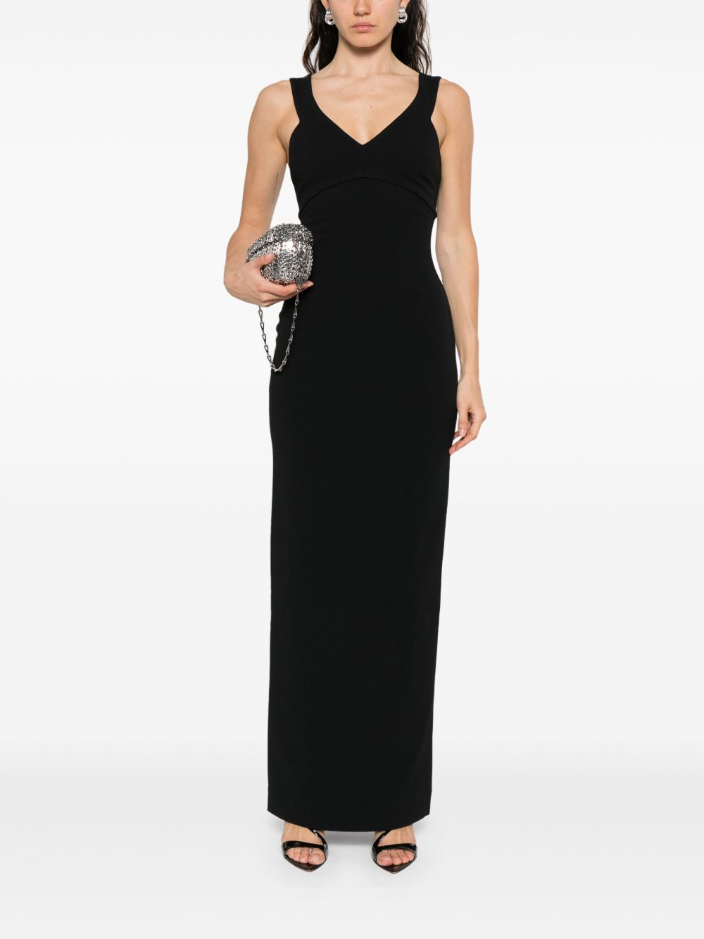 [Solace London] Sleeveless dress FW25 OS44044BLACK