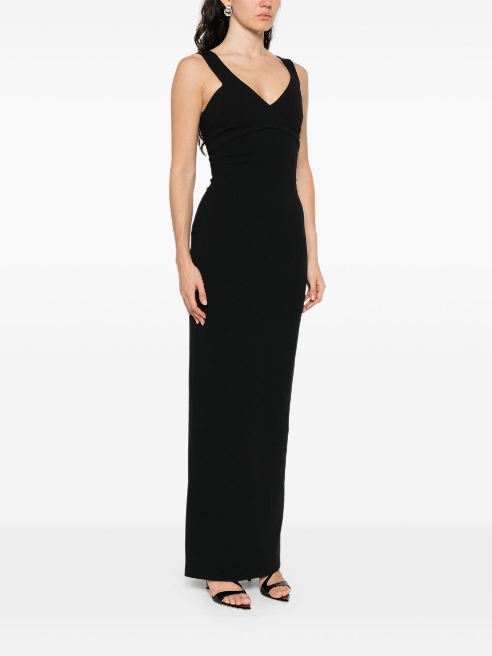 [Solace London] Sleeveless dress FW25 OS44044BLACK