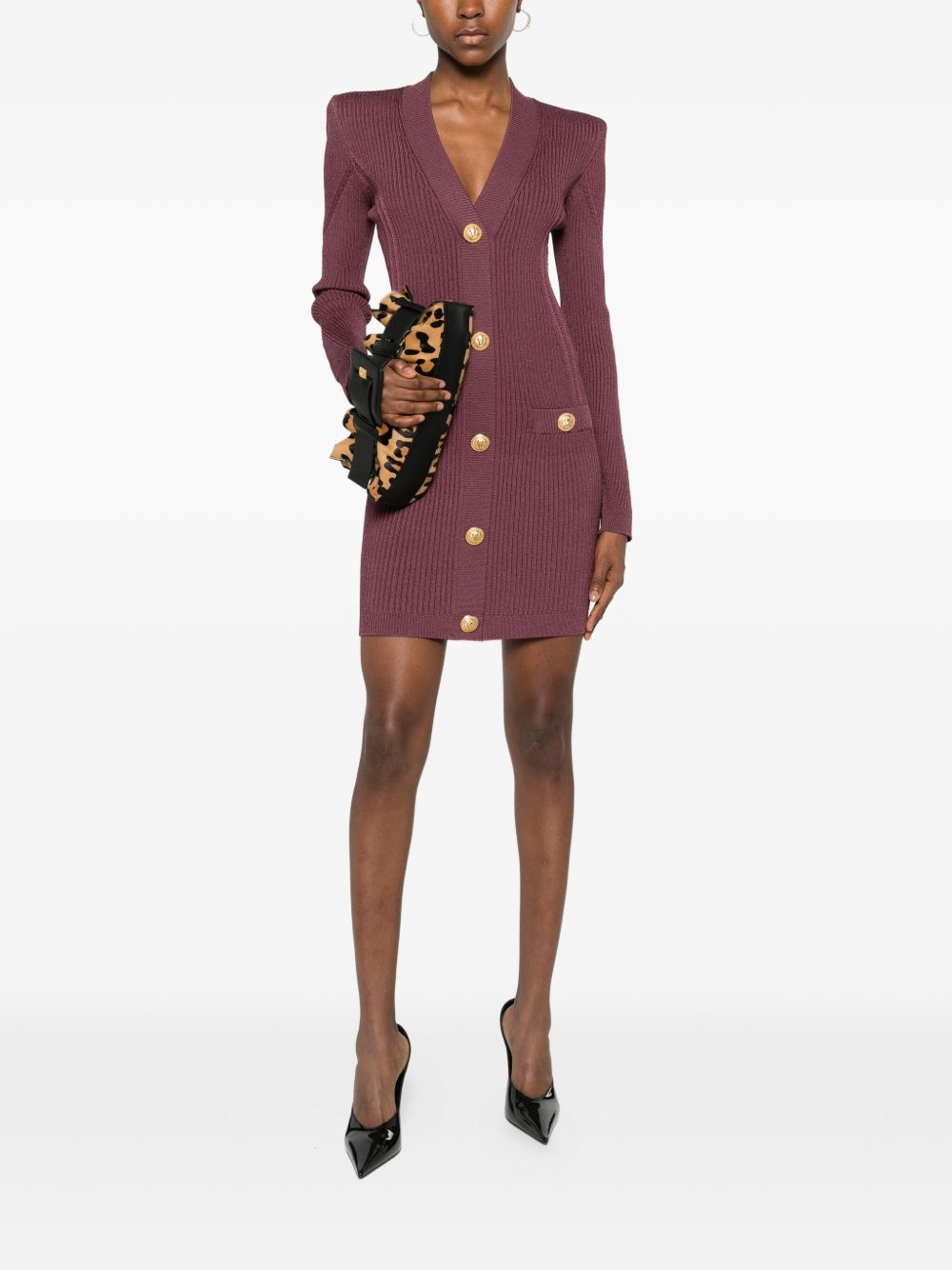 [Balmain] Long sleeve dress FW25 FF0R8033KJ155DR