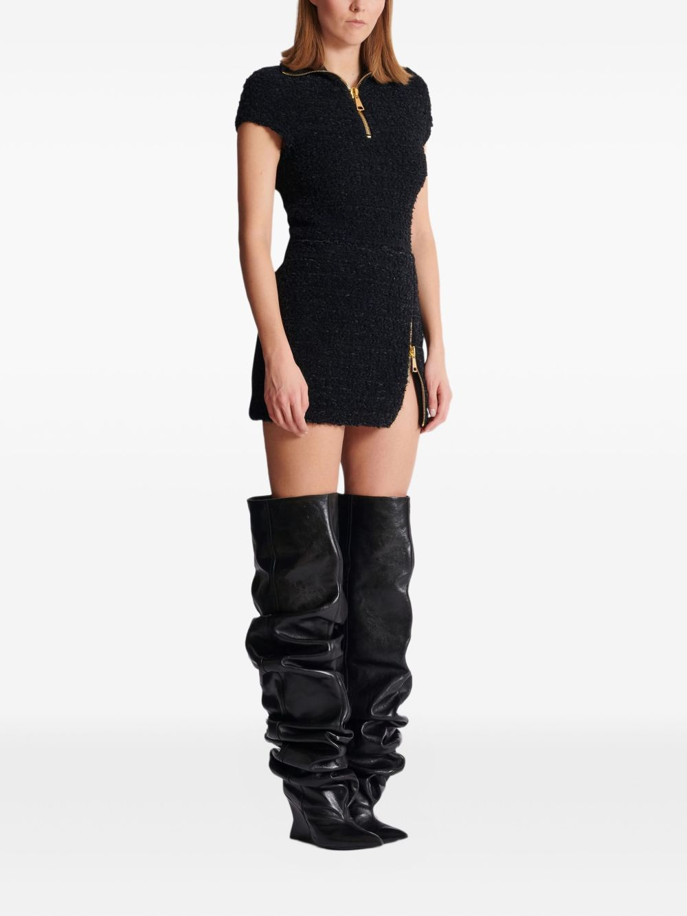 [Balmain] Midi skirt FW25 FF0LBB10KJ160PA