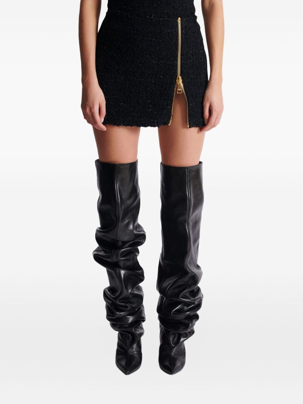 [Balmain] Midi skirt FW25 FF0LBB10KJ160PA