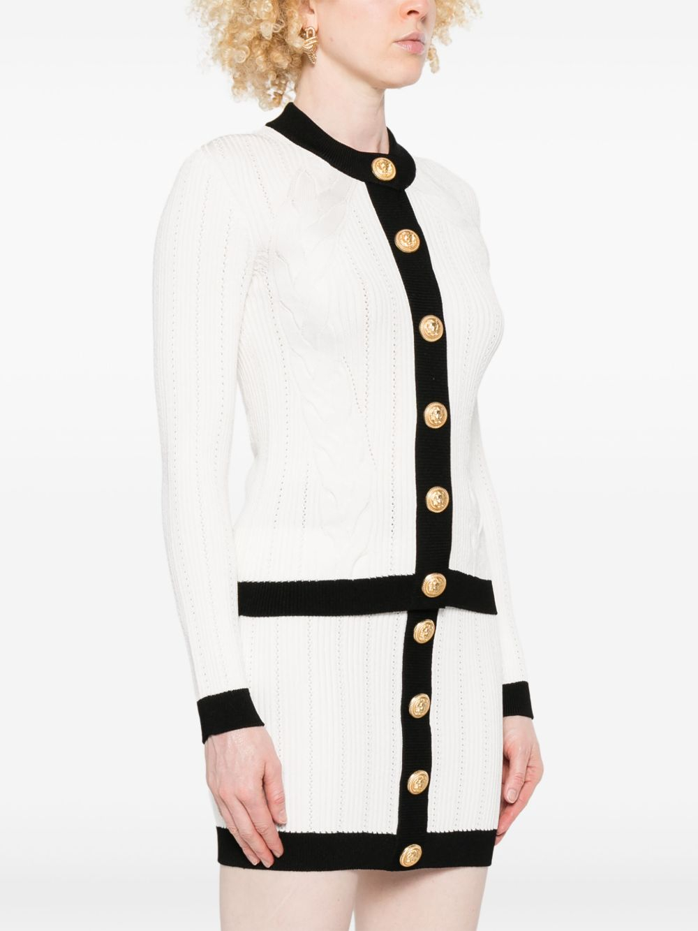 [Balmain] Cardigan FW25 FF1KL191KI64GAB