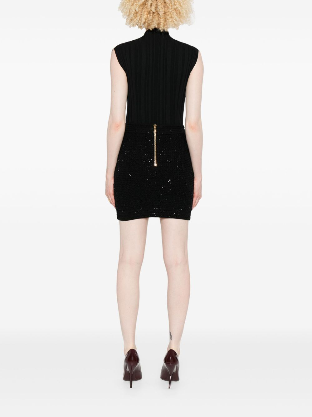[Balmain] Midi skirt FW25 FF1LB015KI740PA