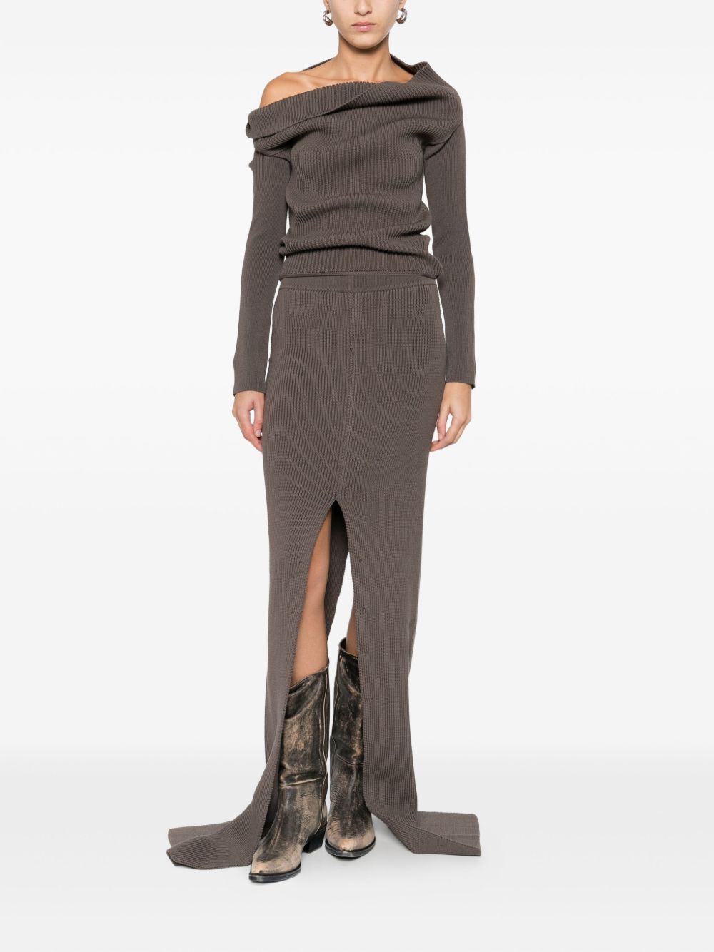 [Rick Owens] Midi skirt FW25 RO02E4672KWVH78