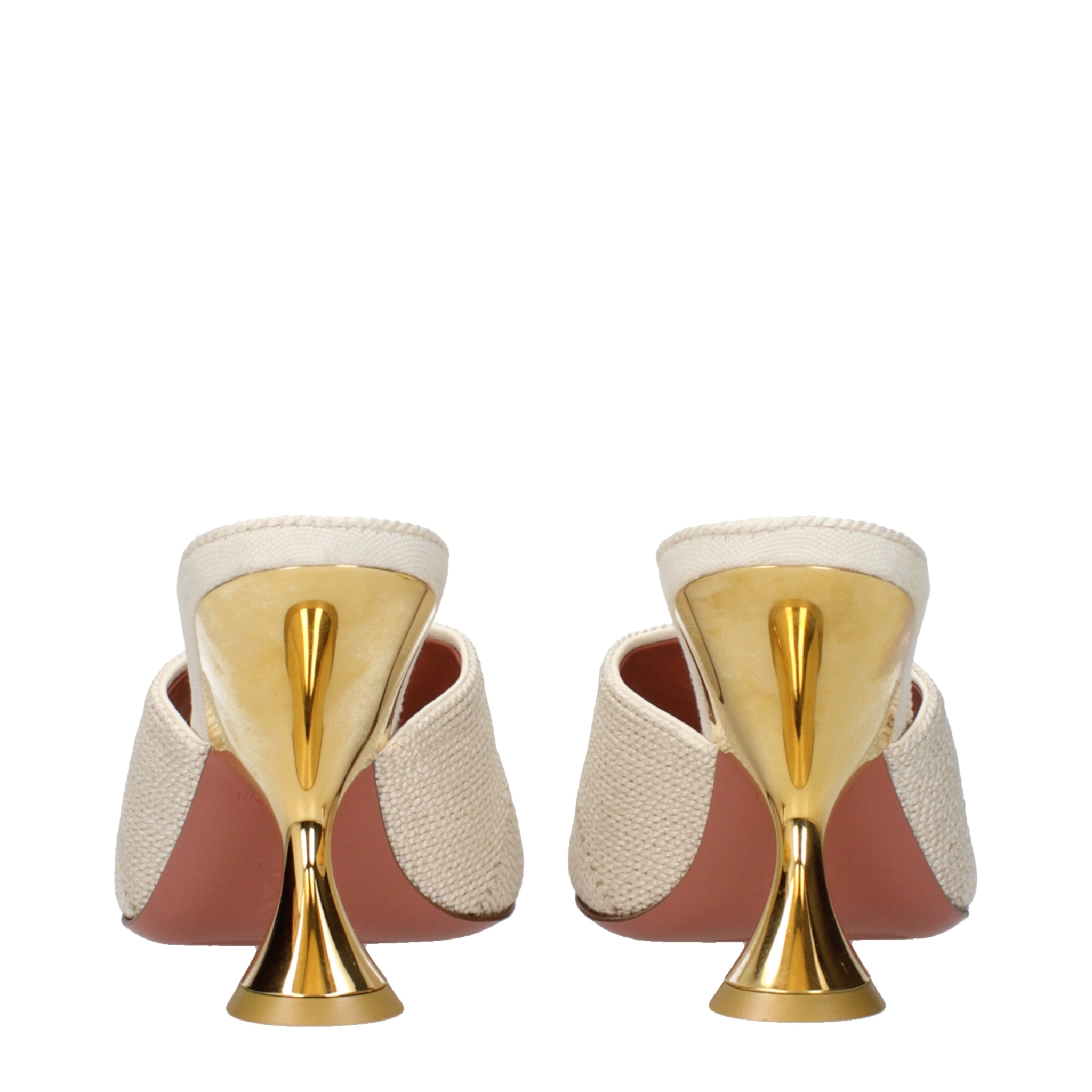 [Amina Muaddi] Sandals SS25 TAYLORWOVENSLIPPERWOVENBEIGE
