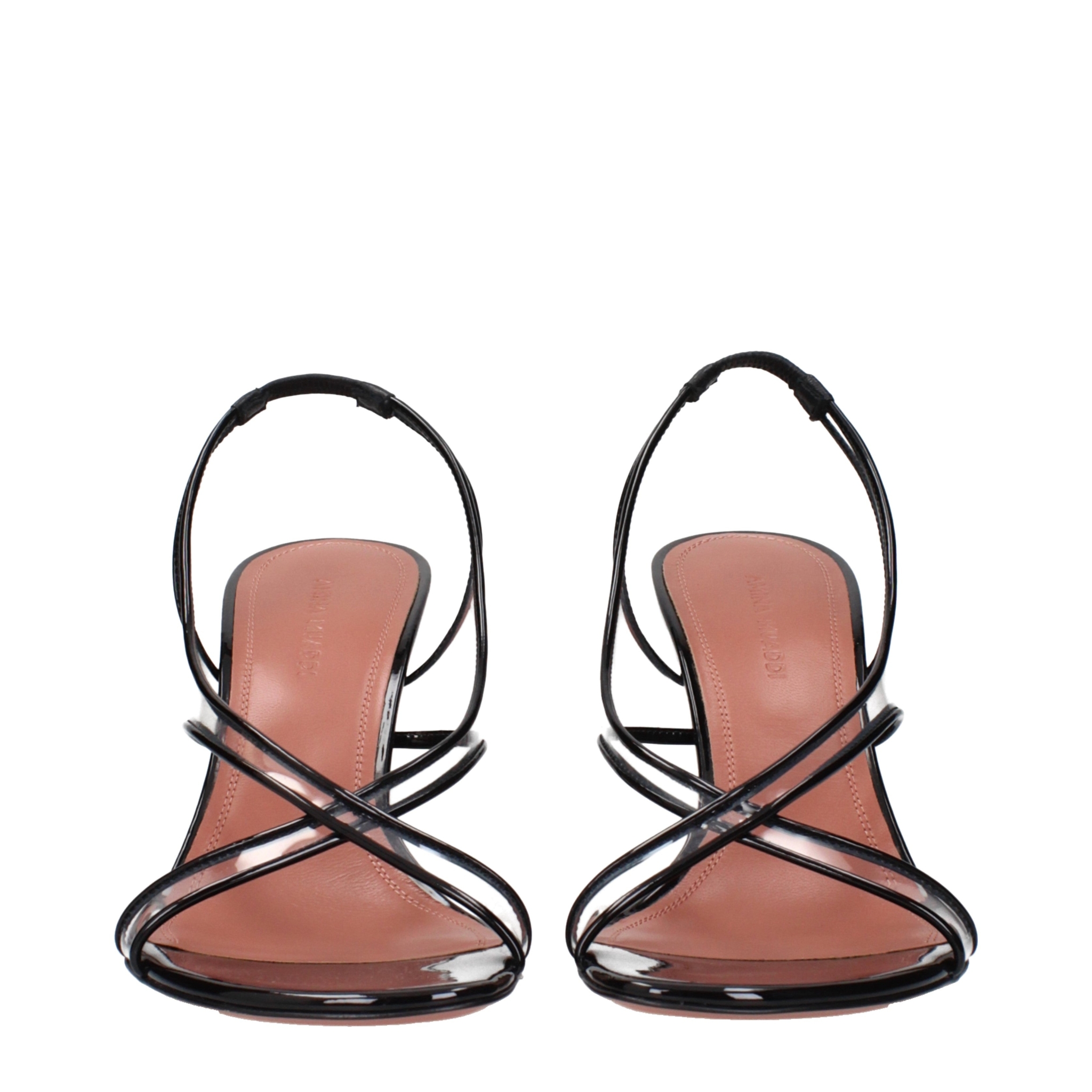 [Amina Muaddi] Sandals SS25 LENASANDAL90PATENTBLACK