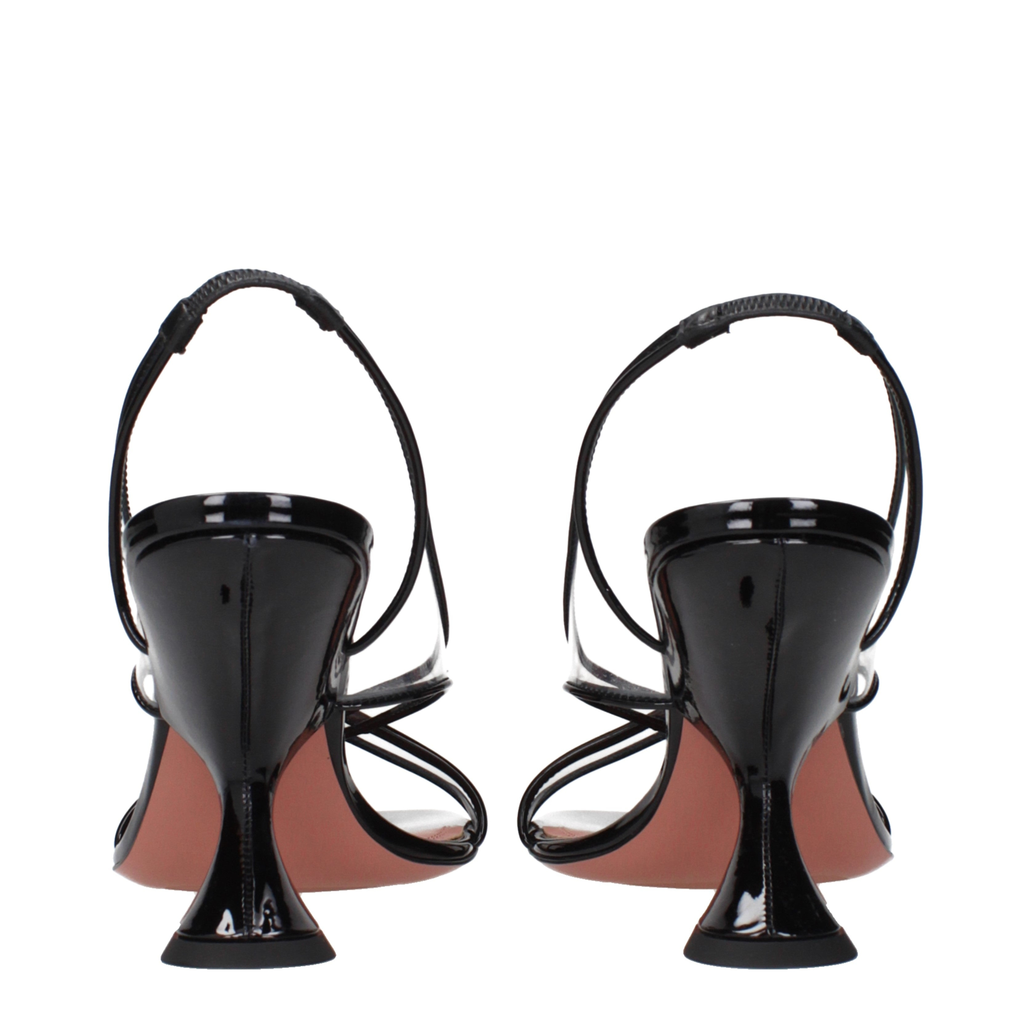 [Amina Muaddi] Sandals SS25 LENASANDAL90PATENTBLACK