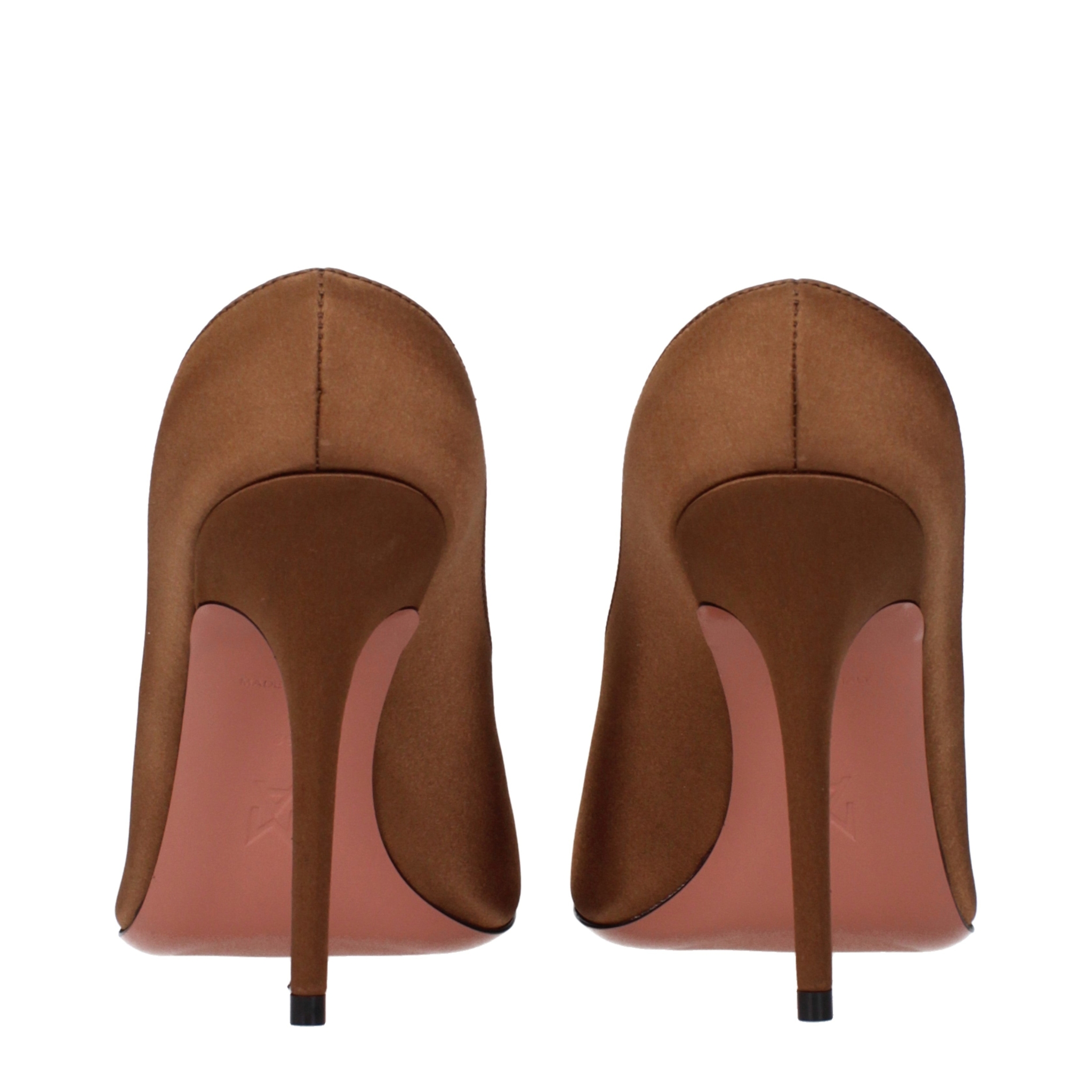 [Amina Muaddi] Pumps SS25 ANOKSLIPPER105SATINMOCHA
