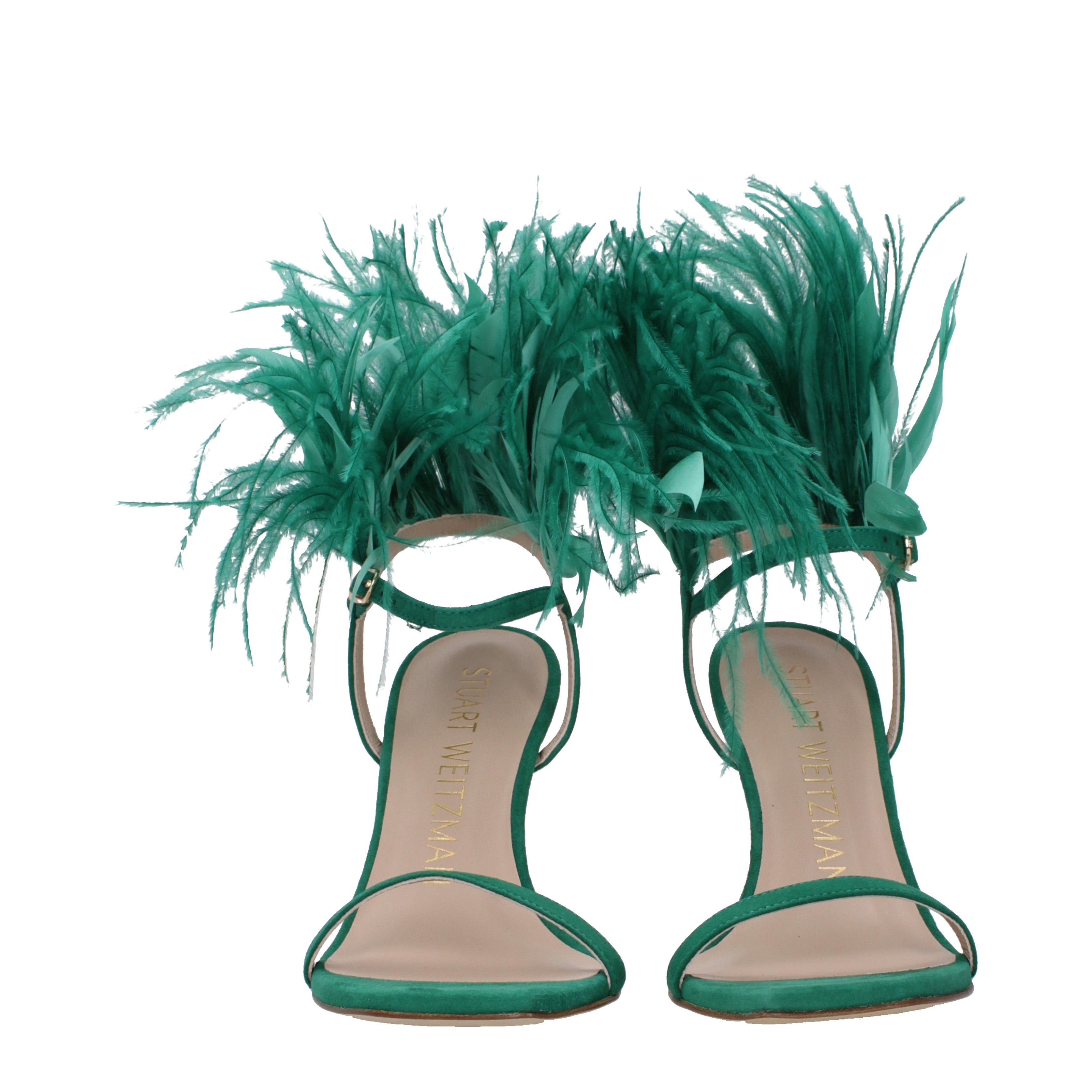 [Stuart Weitzman] Sandals SS25 PLUME100RFSSD582ESMERALDA