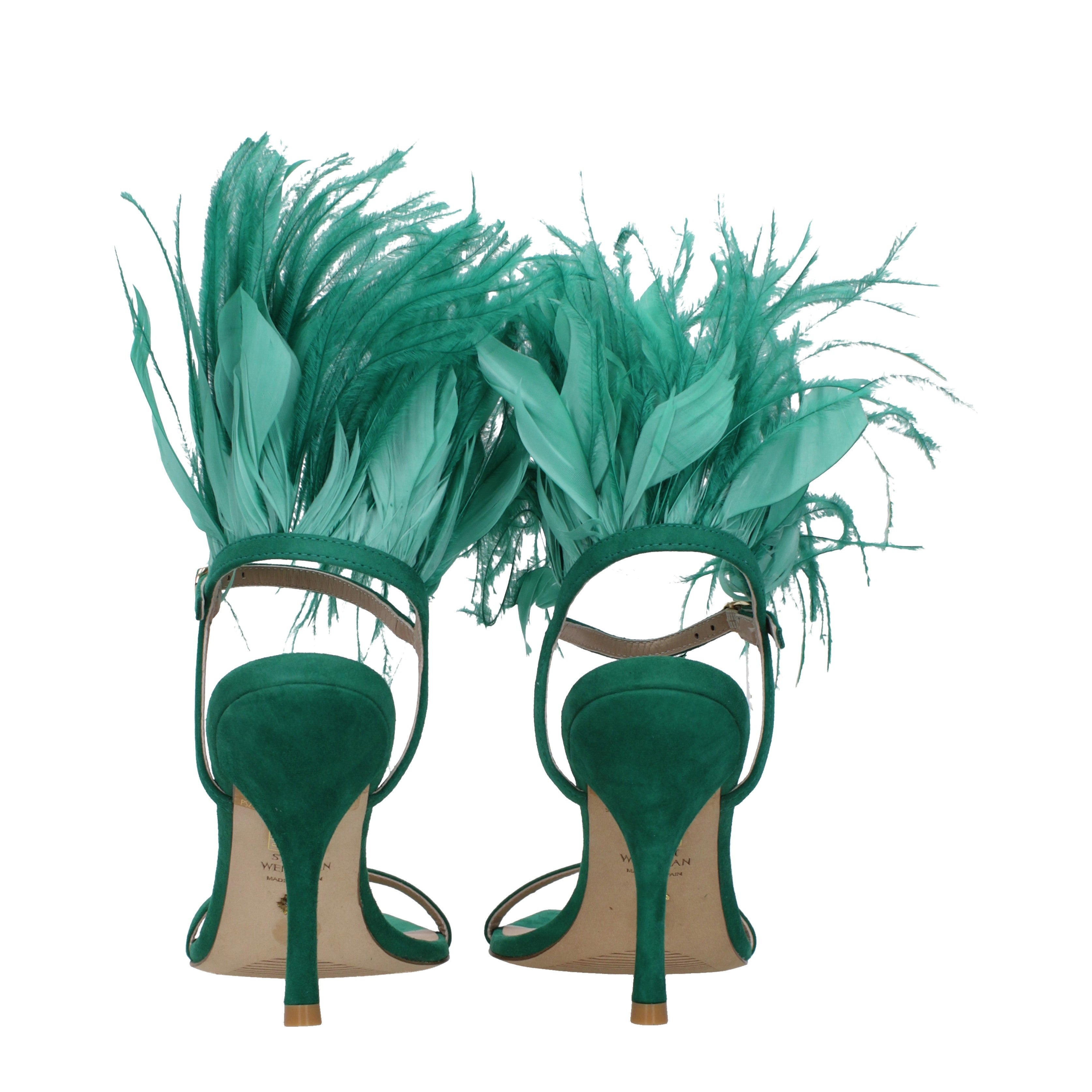 [Stuart Weitzman] Sandals SS25 PLUME100RFSSD582ESMERALDA