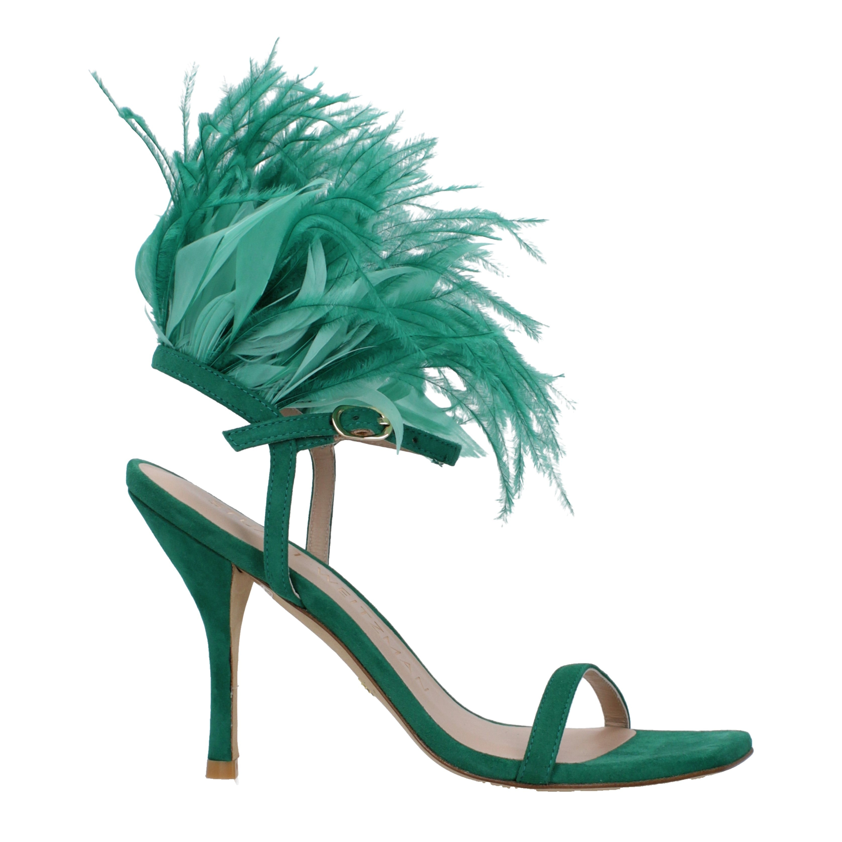 [Stuart Weitzman] Sandals SS25 PLUME100RFSSD582ESMERALDA