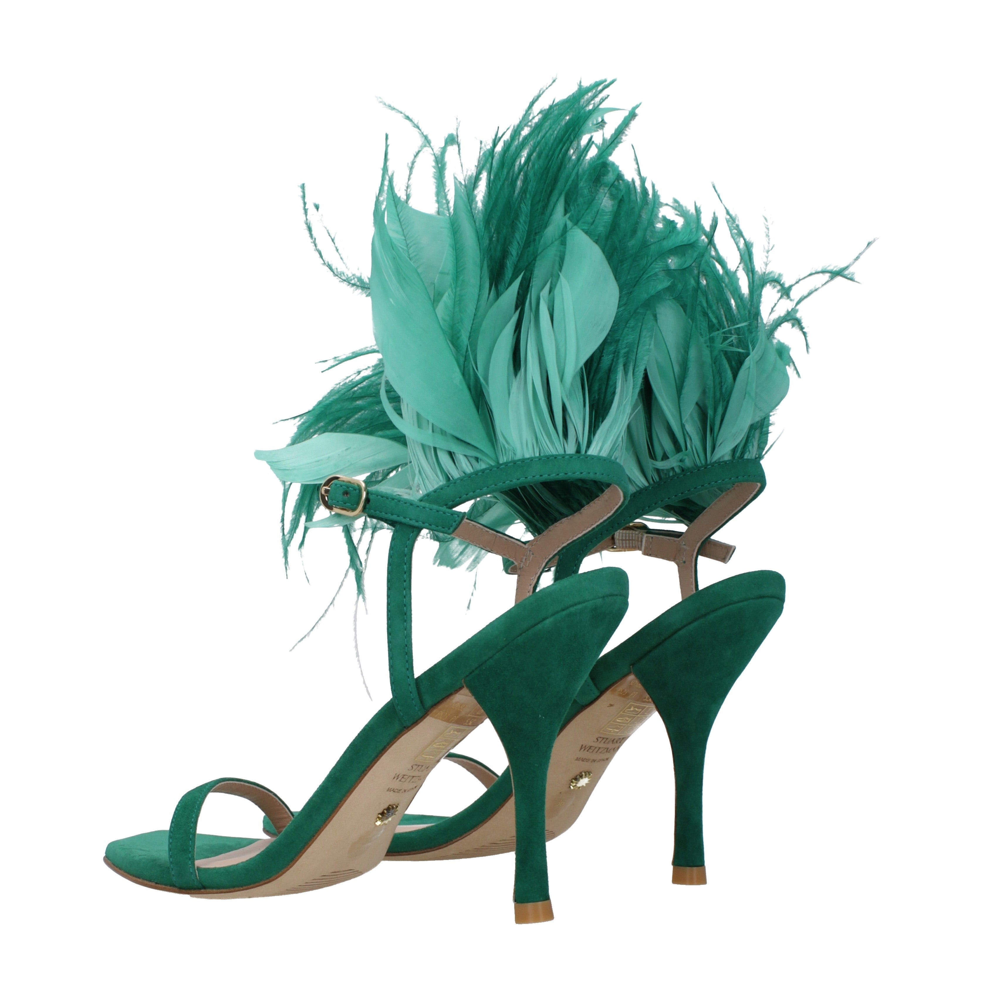 [Stuart Weitzman] Sandals SS25 PLUME100RFSSD582ESMERALDA